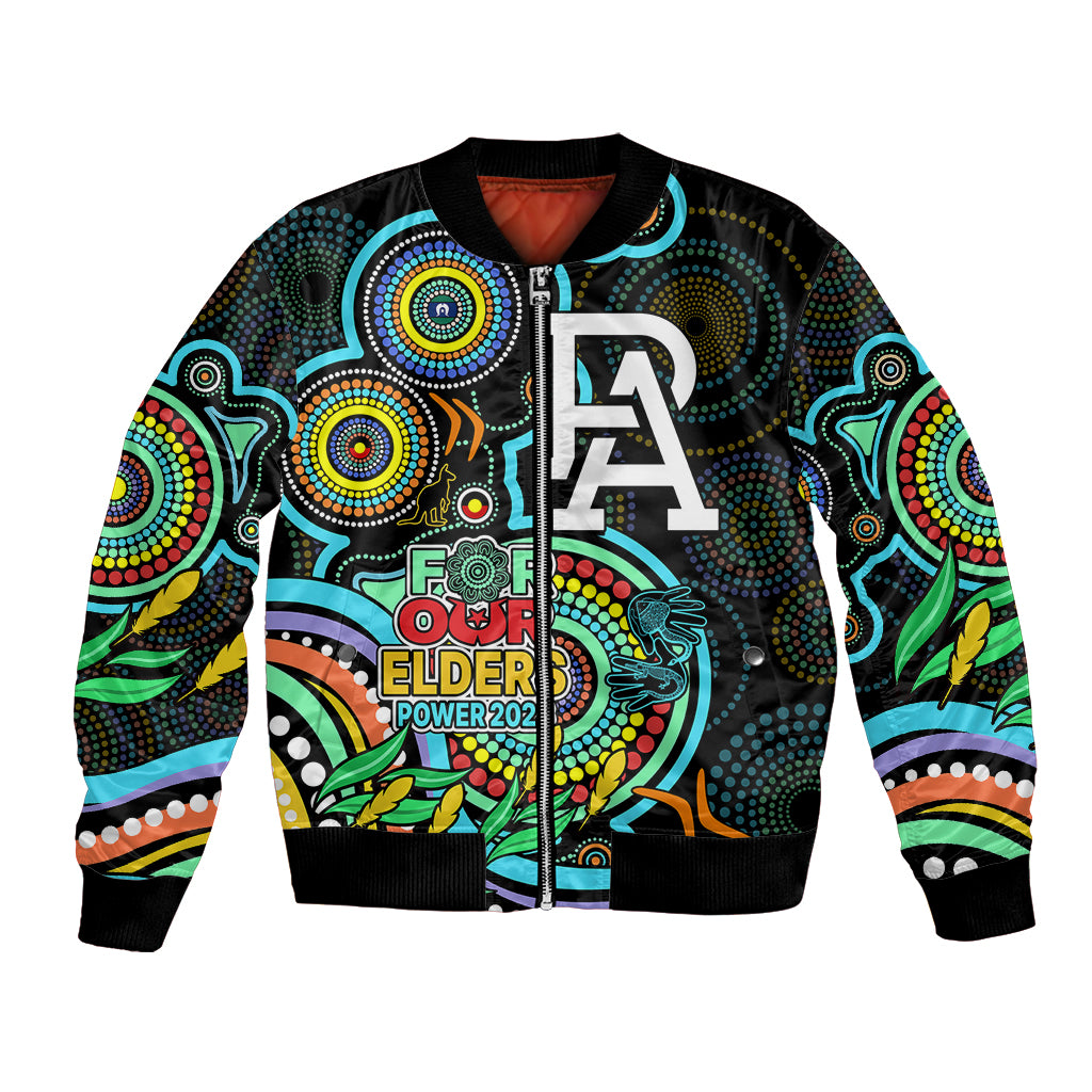 port-adelaide-football-aboriginal-art-bomber-jacket-naidoc-indigenous-tribal
