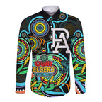 port-adelaide-football-aboriginal-art-long-sleeve-button-shirt-naidoc-indigenous-tribal