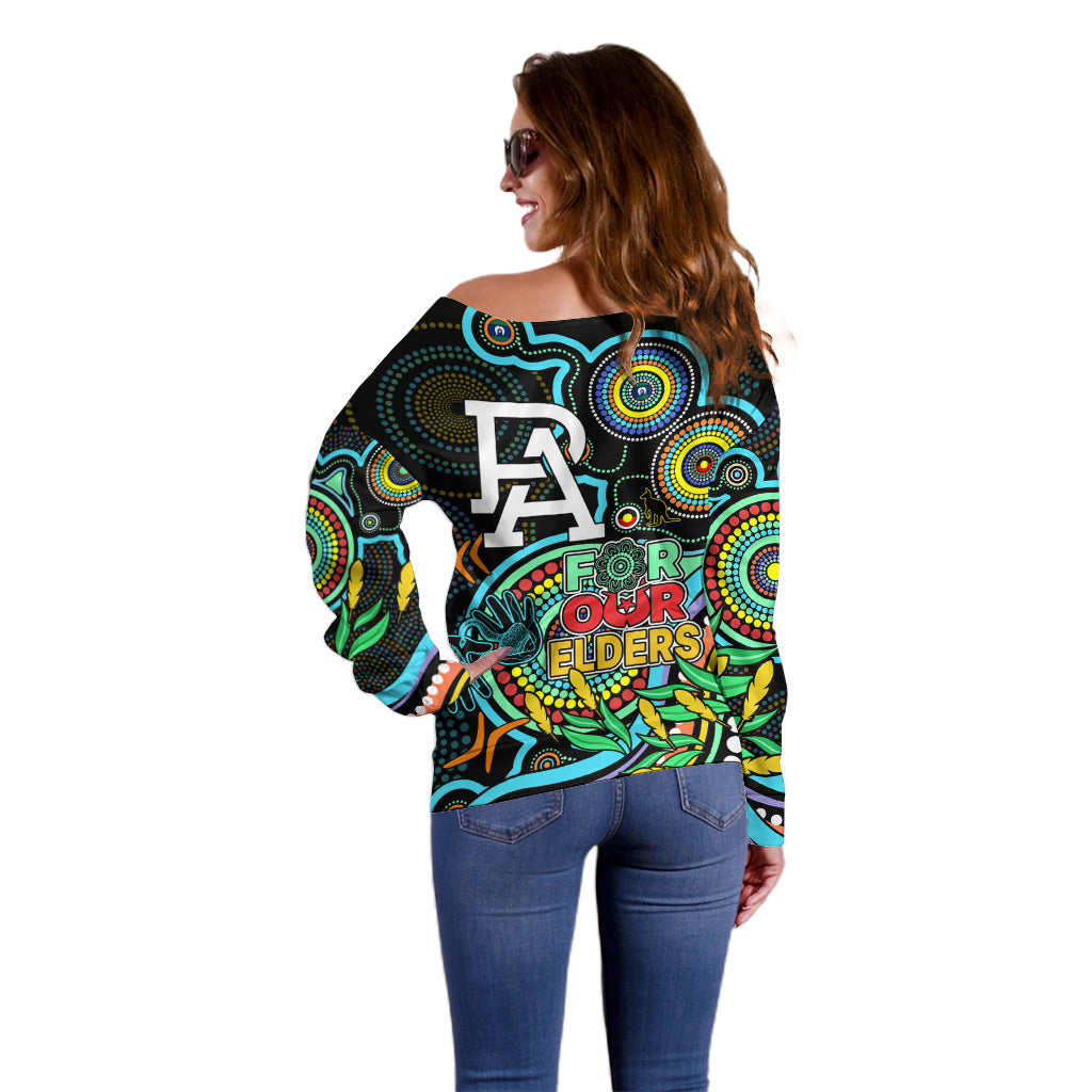 port-adelaide-football-aboriginal-art-off-shoulder-sweater-naidoc-indigenous-tribal