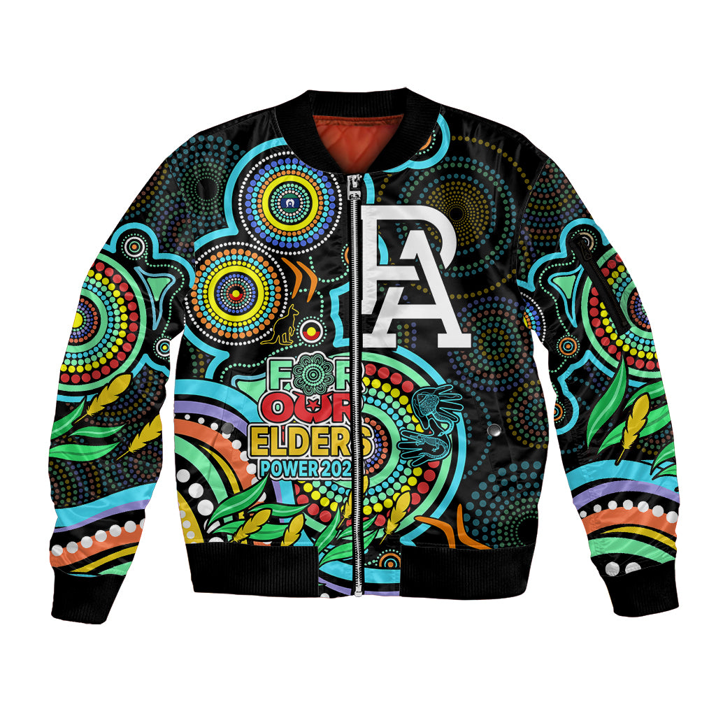 port-adelaide-football-aboriginal-art-sleeve-zip-bomber-jacket-naidoc-indigenous-tribal