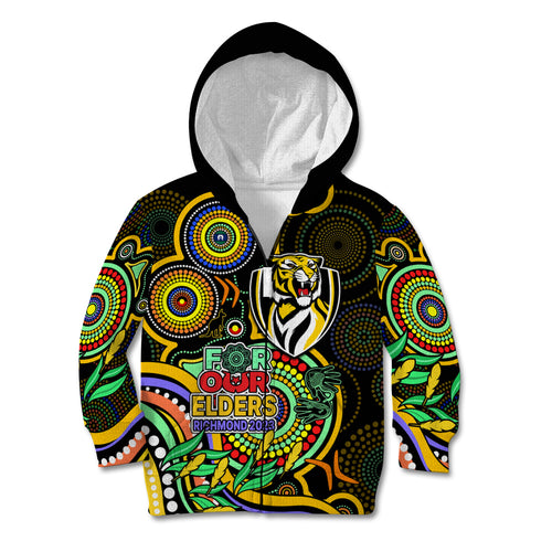 richmond-football-aboriginal-art-kid-hoodie-naidoc-indigenous-tribal