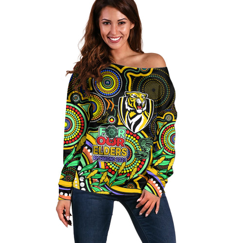 richmond-football-aboriginal-art-off-shoulder-sweater-naidoc-indigenous-tribal