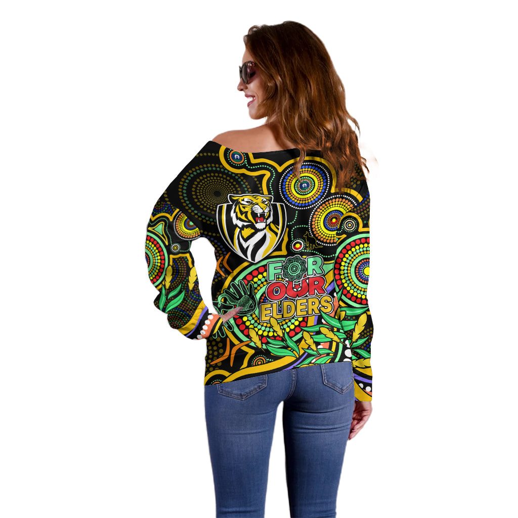 richmond-football-aboriginal-art-off-shoulder-sweater-naidoc-indigenous-tribal