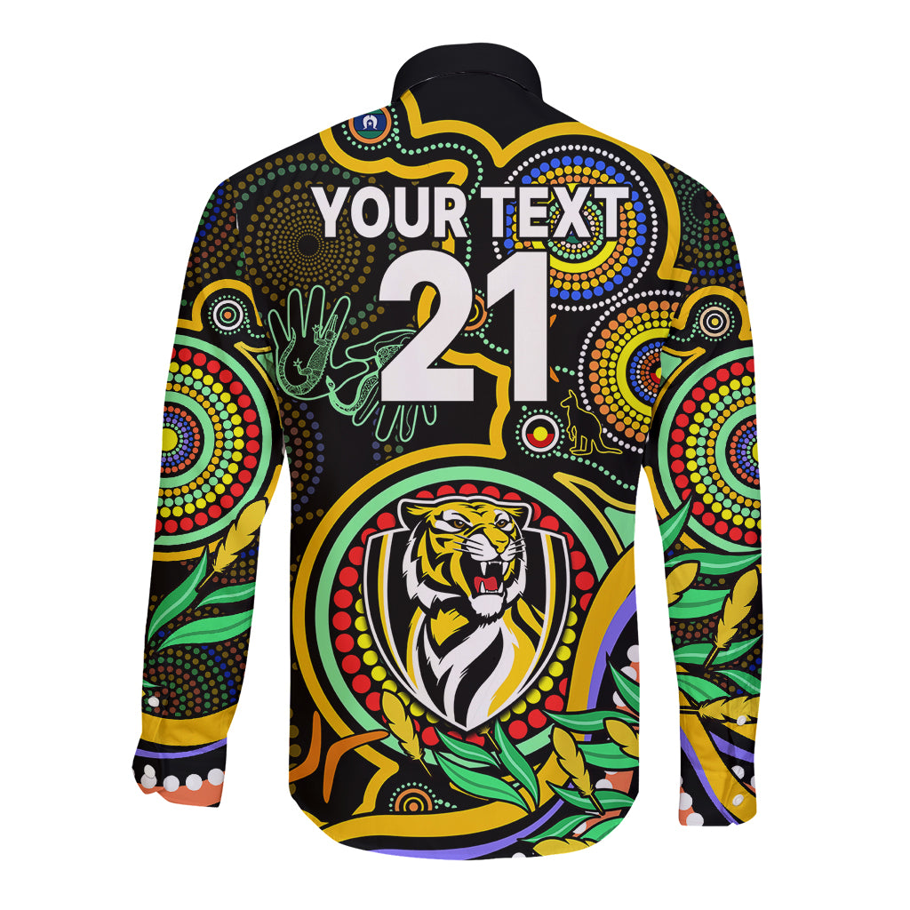 custom-richmond-football-aboriginal-art-long-sleeve-button-shirt-naidoc-indigenous-tribal