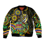 custom-richmond-football-aboriginal-art-sleeve-zip-bomber-jacket-naidoc-indigenous-tribal