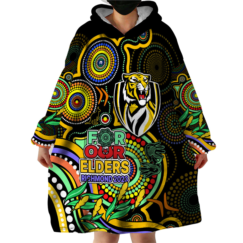 custom-richmond-football-aboriginal-art-wearable-blanket-hoodie-naidoc-indigenous-tribal