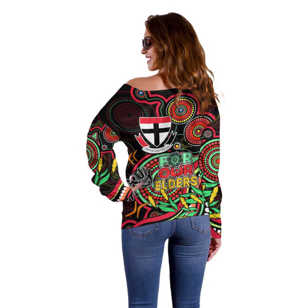 st-kilda-football-aboriginal-art-off-shoulder-sweater-naidoc-indigenous-tribal