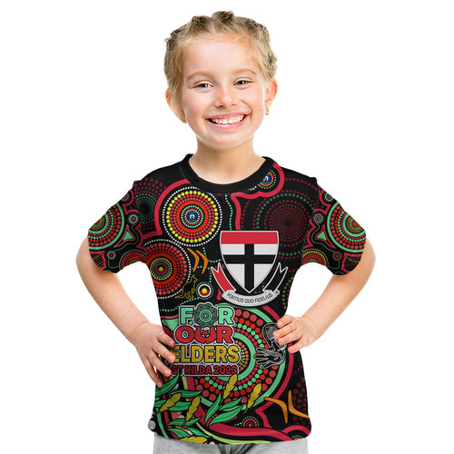 custom-st-kilda-football-aboriginal-art-kid-t-shirt-naidoc-indigenous-tribal