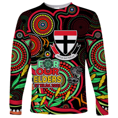 custom-st-kilda-football-aboriginal-art-long-sleeve-shirt-naidoc-indigenous-tribal