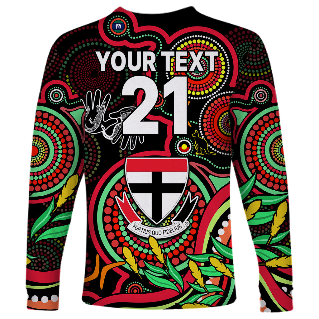 custom-st-kilda-football-aboriginal-art-long-sleeve-shirt-naidoc-indigenous-tribal