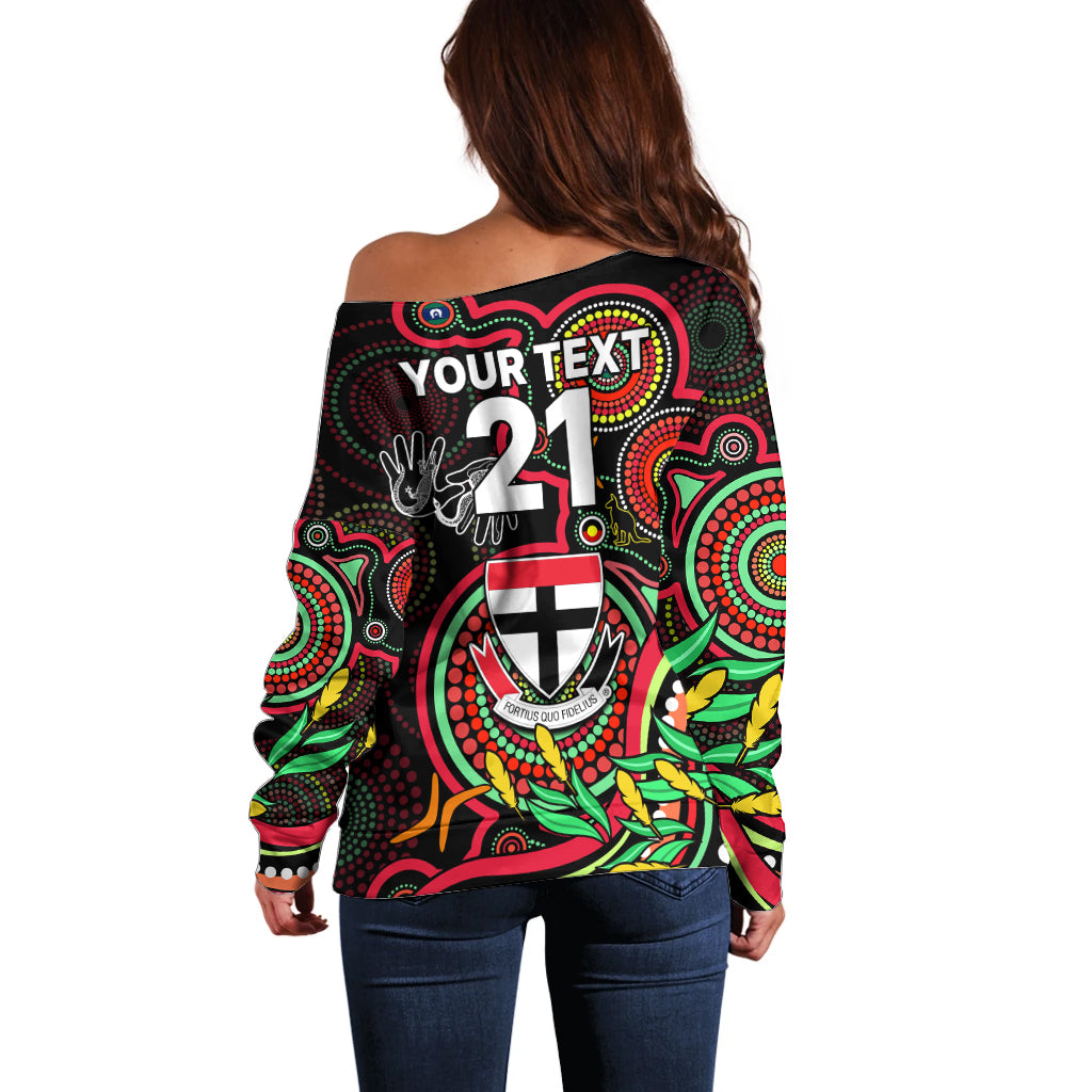custom-st-kilda-football-aboriginal-art-off-shoulder-sweater-naidoc-indigenous-tribal