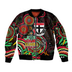 custom-st-kilda-football-aboriginal-art-sleeve-zip-bomber-jacket-naidoc-indigenous-tribal