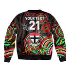 custom-st-kilda-football-aboriginal-art-sleeve-zip-bomber-jacket-naidoc-indigenous-tribal