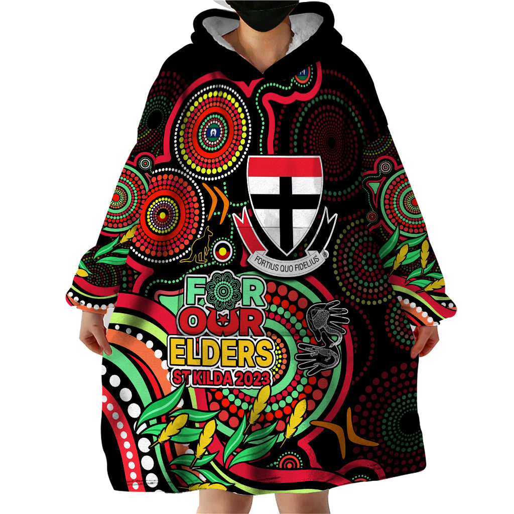 custom-st-kilda-football-aboriginal-art-wearable-blanket-hoodie-naidoc-indigenous-tribal