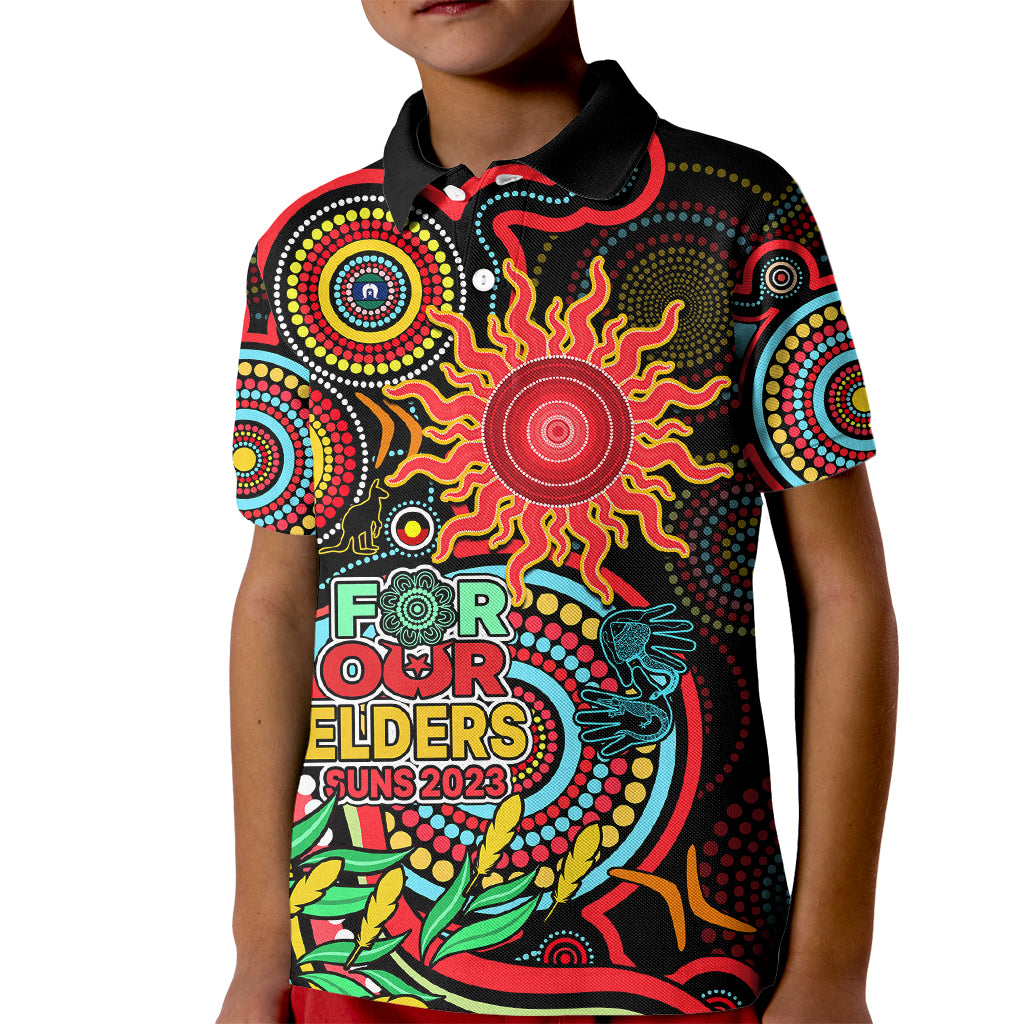 suns-football-aboriginal-art-kid-polo-shirt-naidoc-indigenous-tribal