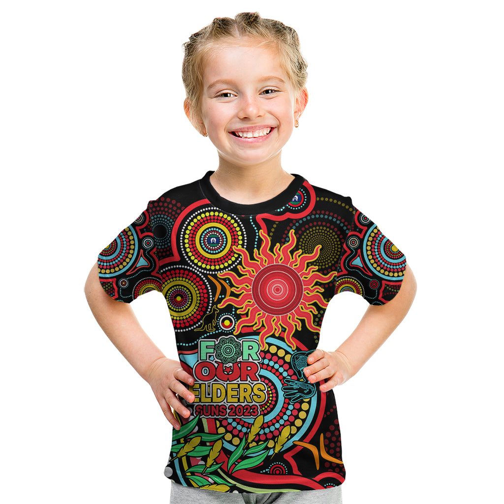 suns-football-aboriginal-art-kid-t-shirt-naidoc-indigenous-tribal