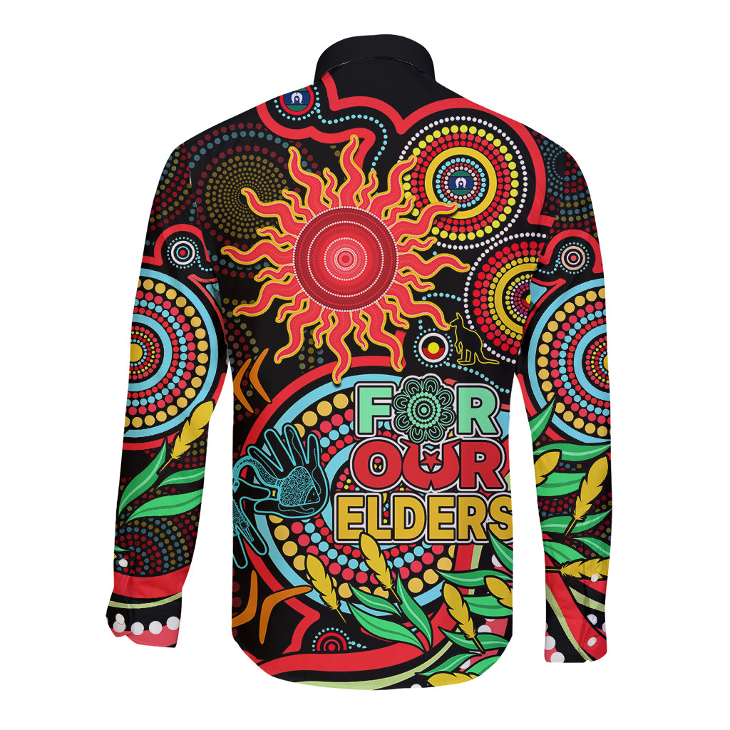 suns-football-aboriginal-art-long-sleeve-button-shirt-naidoc-indigenous-tribal