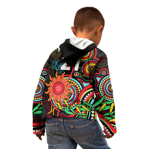 custom-suns-football-aboriginal-art-kid-hoodie-naidoc-indigenous-tribal