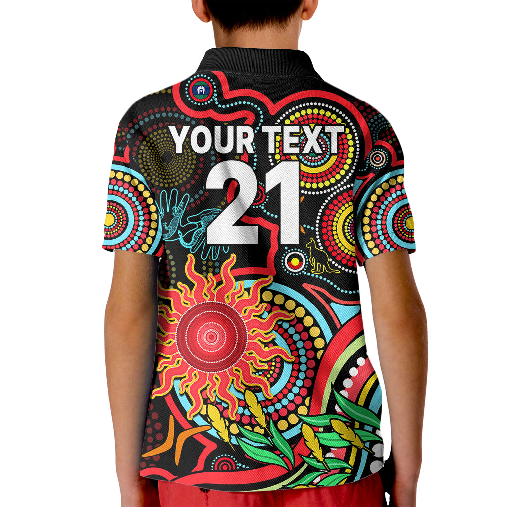 custom-suns-football-aboriginal-art-kid-polo-shirt-naidoc-indigenous-tribal