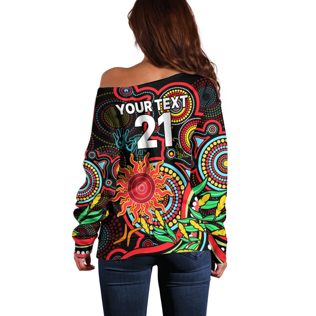 custom-suns-football-aboriginal-art-off-shoulder-sweater-naidoc-indigenous-tribal
