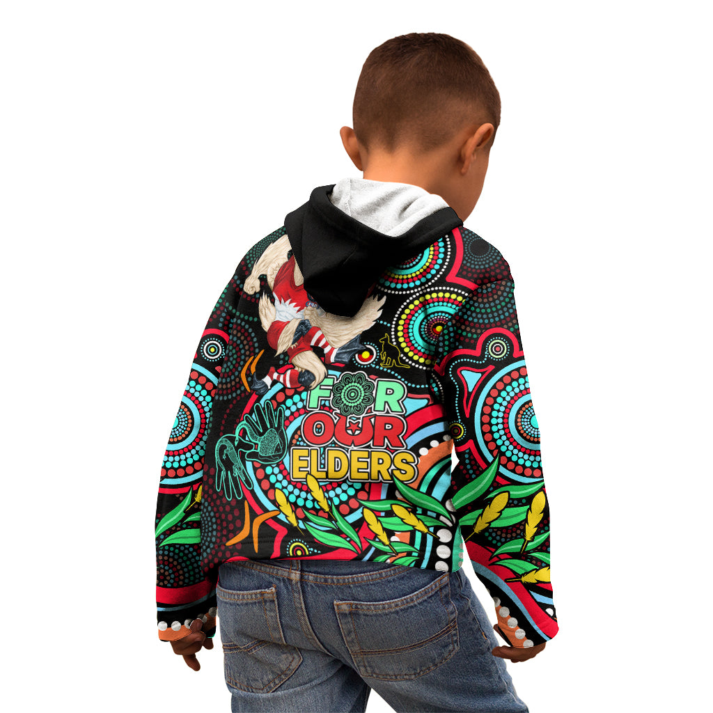 swans-football-aboriginal-art-kid-hoodie-naidoc-indigenous-tribal