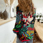 Swans Football Aboriginal Art Women Casual Shirt NAIDOC Indigenous Tribal LT9
