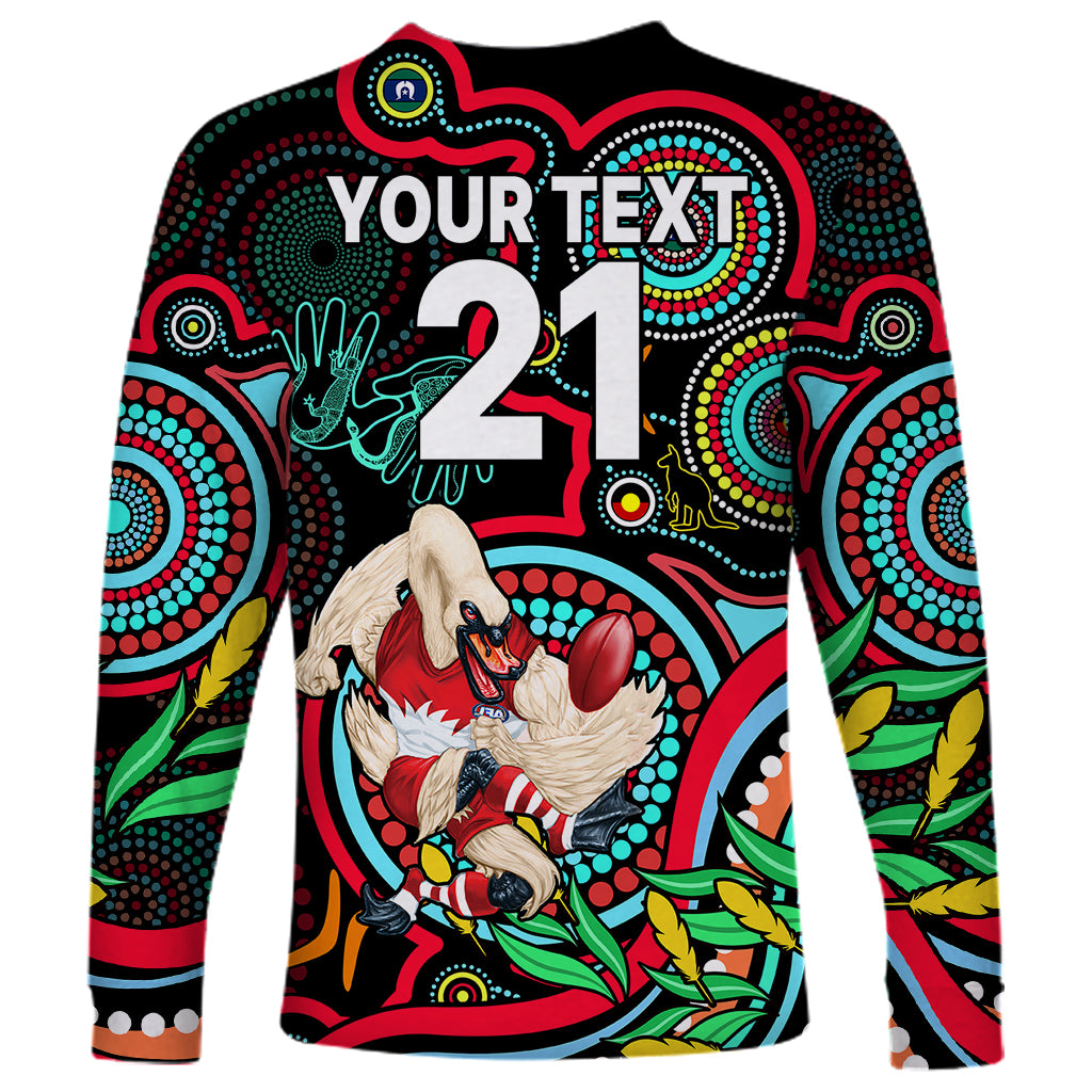 custom-swans-football-aboriginal-art-long-sleeve-shirt-naidoc-indigenous-tribal