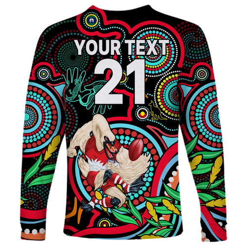 custom-swans-football-aboriginal-art-long-sleeve-shirt-naidoc-indigenous-tribal