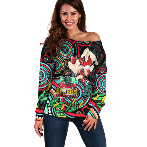 custom-swans-football-aboriginal-art-off-shoulder-sweater-naidoc-indigenous-tribal