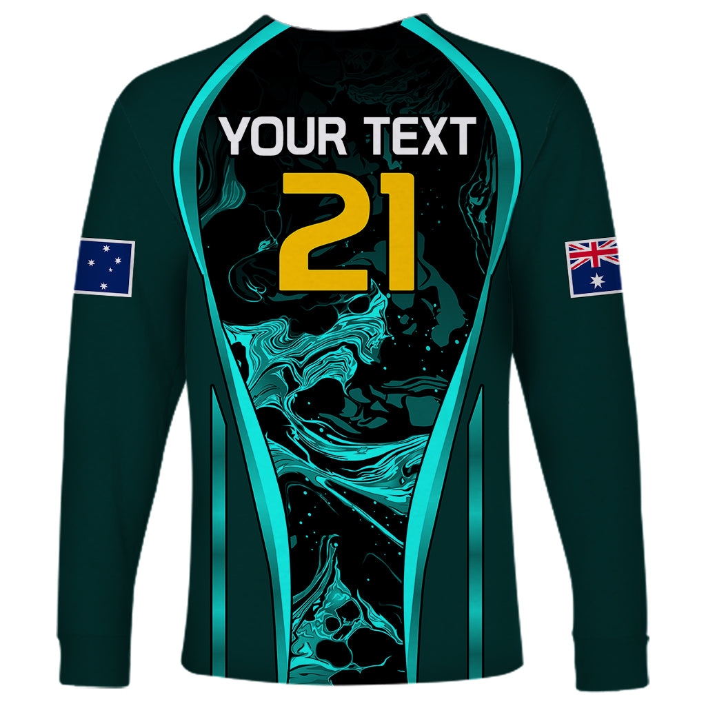 custom-matildas-australia-soccer-long-sleeve-shirt-liquid-marble-texture-vibe