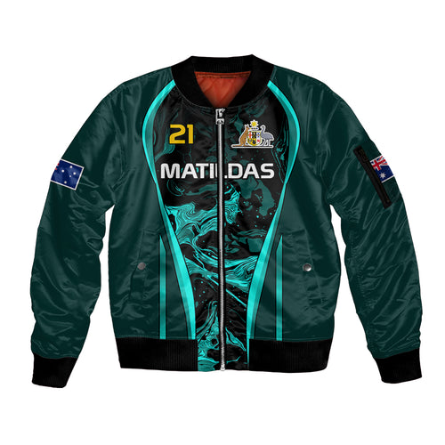 custom-matildas-australia-soccer-sleeve-zip-bomber-jacket-liquid-marble-texture-vibe