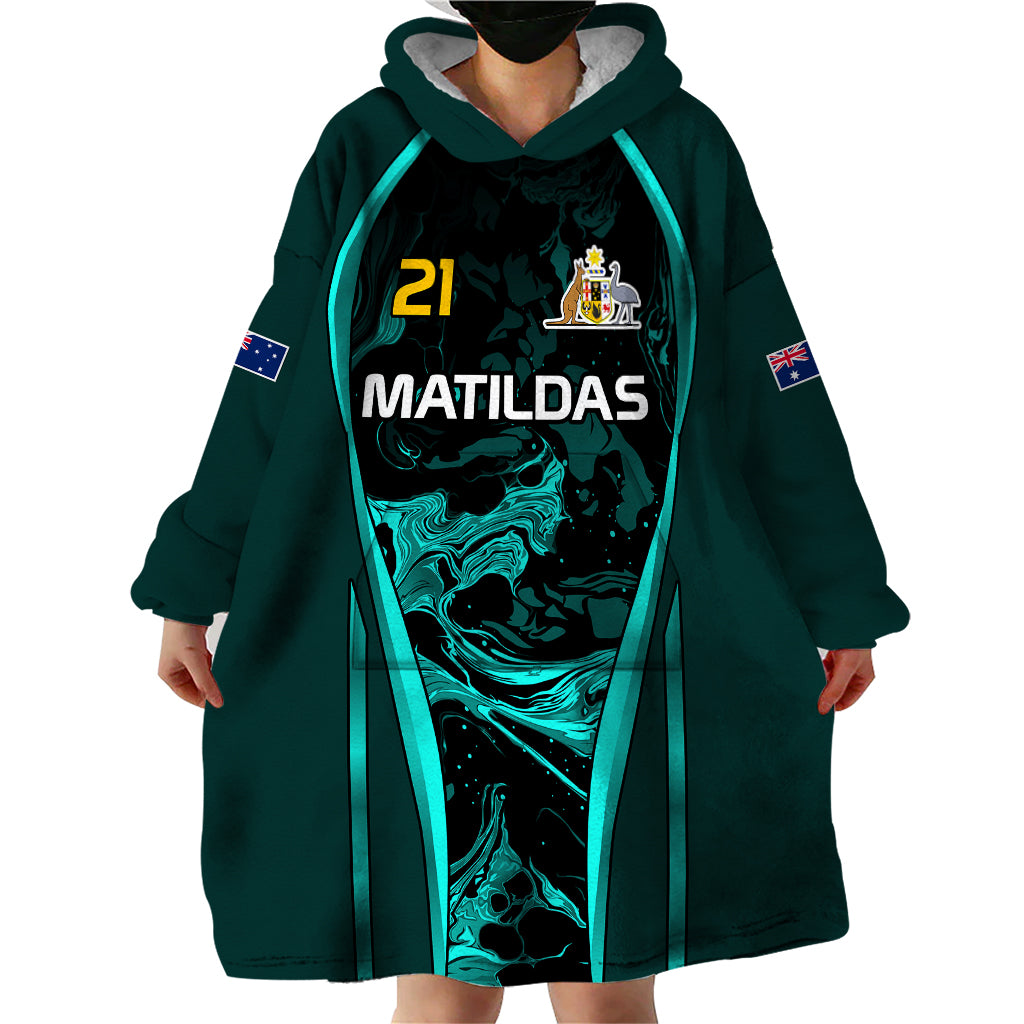 custom-matildas-australia-soccer-wearable-blanket-hoodie-liquid-marble-texture-vibe