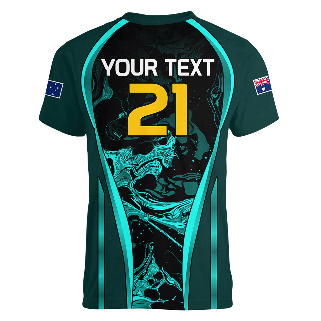custom-matildas-australia-soccer-women-v-neck-t-shirt-liquid-marble-texture-vibe