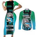 nrl-combine-rabbitohs-and-shark-couples-matching-short-sleeve-bodycon-dress-and-long-sleeve-button-shirts-sporty-style