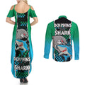 nrl-combine-rabbitohs-and-shark-couples-matching-summer-maxi-dress-and-long-sleeve-button-shirts-sporty-style
