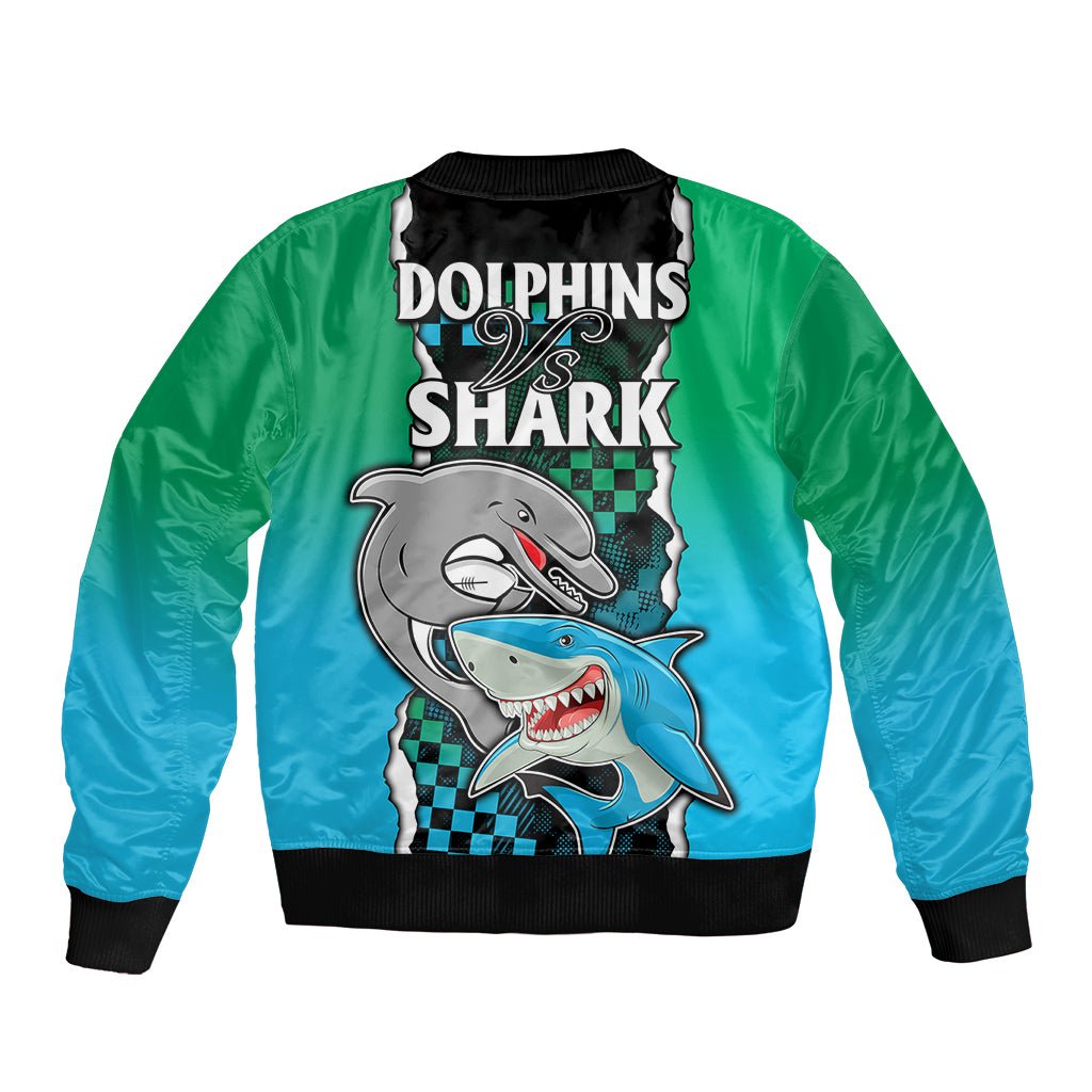 nrl-combine-rabbitohs-and-shark-sleeve-zip-bomber-jacket-sporty-style