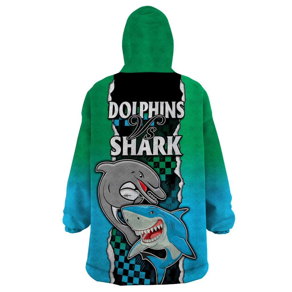 nrl-combine-rabbitohs-and-shark-wearable-blanket-hoodie-sporty-style