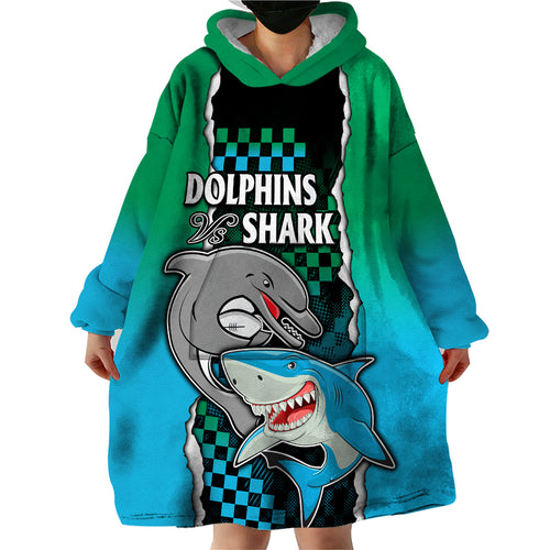 nrl-combine-rabbitohs-and-shark-wearable-blanket-hoodie-sporty-style