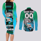 custom-nrl-combine-rabbitohs-and-shark-couples-matching-long-sleeve-bodycon-dress-and-long-sleeve-button-shirts-sporty-style
