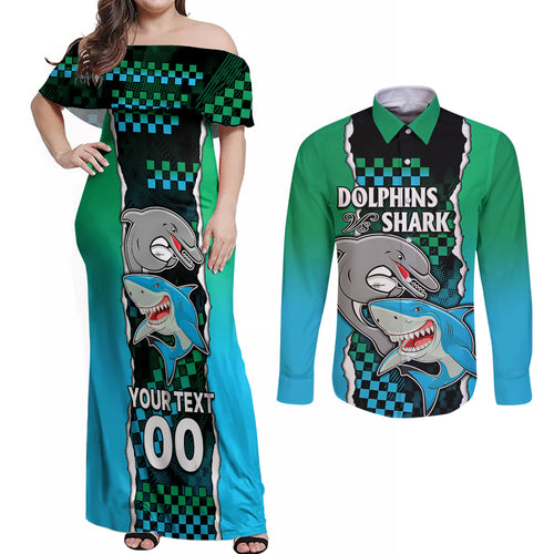 custom-nrl-combine-rabbitohs-and-shark-couples-matching-off-shoulder-maxi-dress-and-long-sleeve-button-shirts-sporty-style