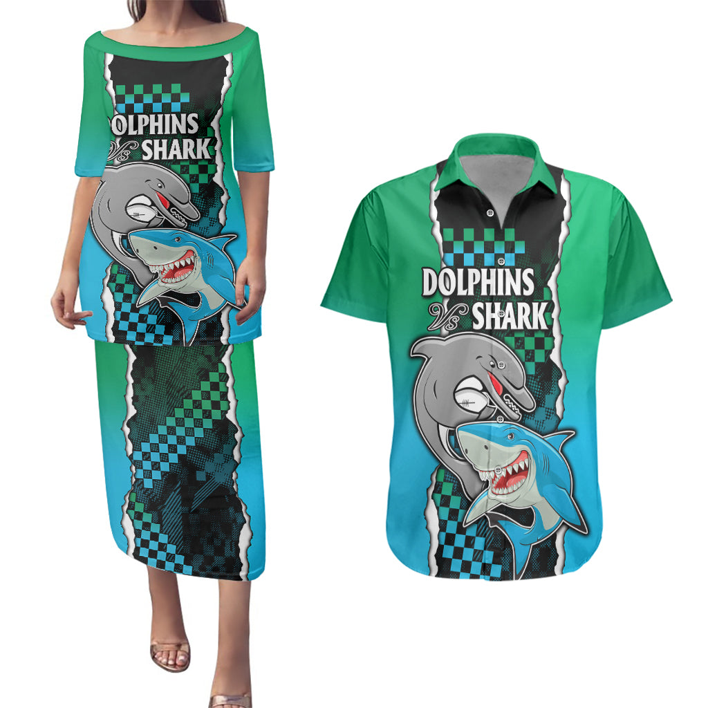 custom-nrl-combine-rabbitohs-and-shark-couples-matching-puletasi-dress-and-hawaiian-shirt-sporty-style