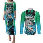 custom-nrl-combine-rabbitohs-and-shark-couples-matching-puletasi-dress-and-long-sleeve-button-shirts-sporty-style