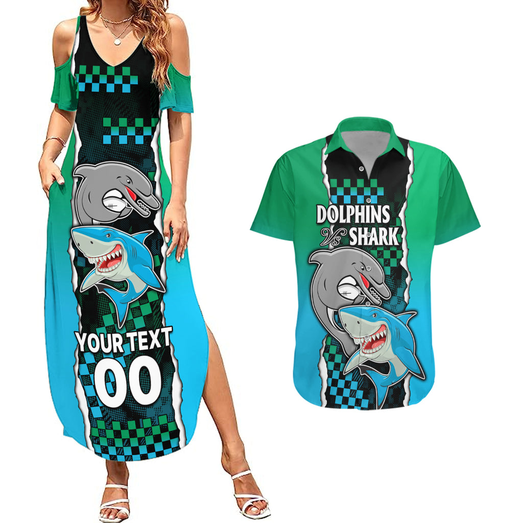 custom-nrl-combine-rabbitohs-and-shark-couples-matching-summer-maxi-dress-and-hawaiian-shirt-sporty-style