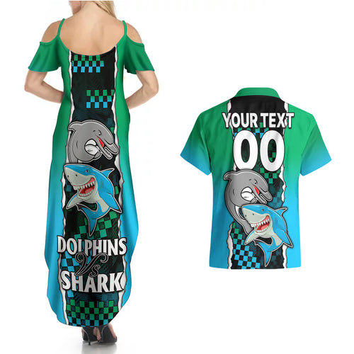 custom-nrl-combine-rabbitohs-and-shark-couples-matching-summer-maxi-dress-and-hawaiian-shirt-sporty-style