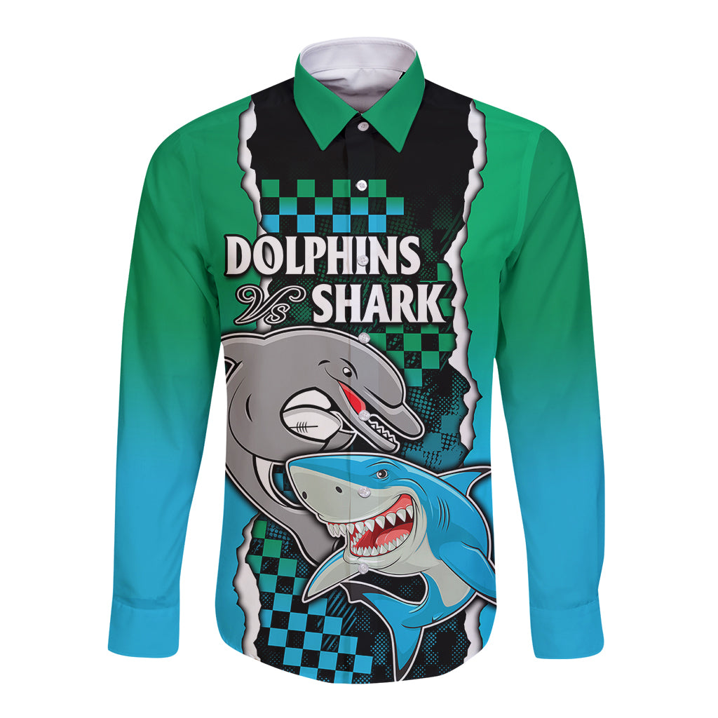 custom-nrl-combine-rabbitohs-and-shark-long-sleeve-button-shirt-sporty-style