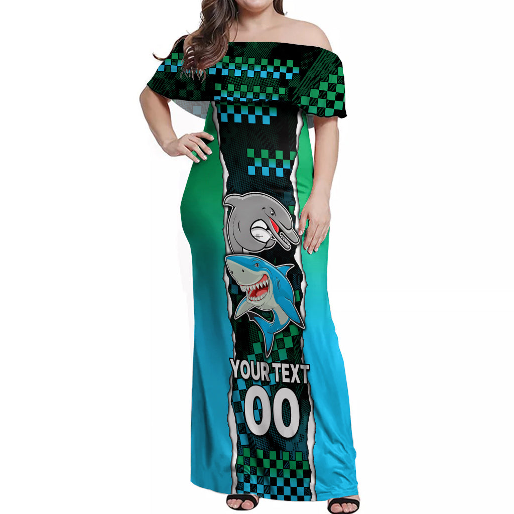 custom-nrl-combine-rabbitohs-and-shark-off-shoulder-maxi-dress-sporty-style