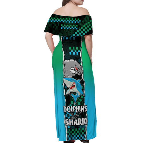 custom-nrl-combine-rabbitohs-and-shark-off-shoulder-maxi-dress-sporty-style
