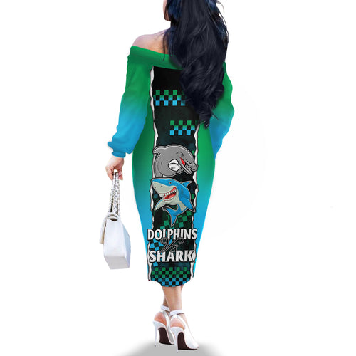 custom-nrl-combine-rabbitohs-and-shark-off-the-shoulder-long-sleeve-dress-sporty-style