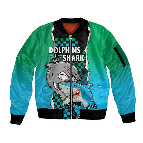 custom-nrl-combine-rabbitohs-and-shark-sleeve-zip-bomber-jacket-sporty-style