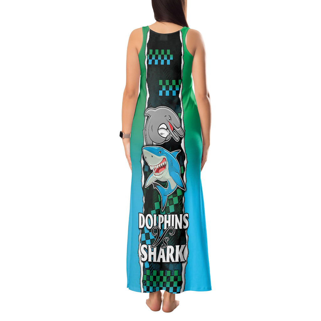 custom-nrl-combine-rabbitohs-and-shark-tank-maxi-dress-sporty-style